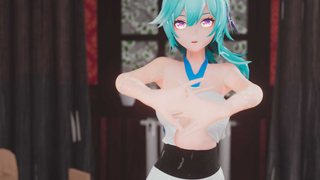 [Cloth Solution/Genshin Impact MMD] Yura: Anda harus menangani video ini dengan benar, saya akan men