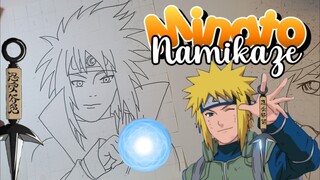 menggambar karakter naruto minato