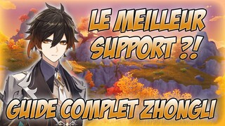 ZHONGLI est le meilleur SUPPORT ? GUIDE COMPLET TEAMS , ARTEFACTS & ARMES | Genshin Impact - Spuffi