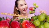 ทำผลไม้เคลือบแก้ว Candied fruit กินผลไม้เคลือบน้ำตาล Mukbang| SAW ซอว์