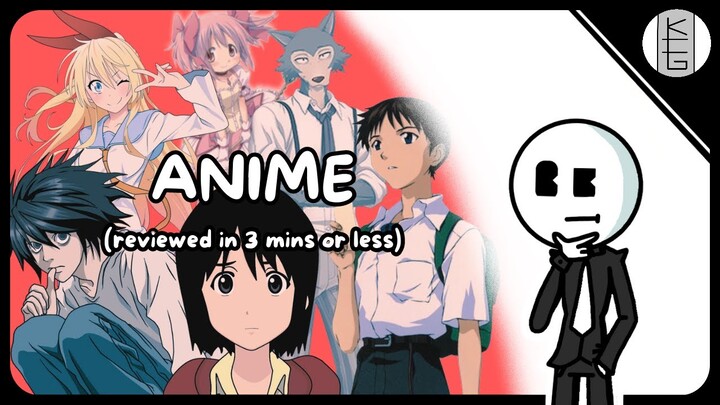 A Bunch Of Anime Reviewed In Less Than 3 Minutes Each
