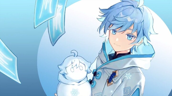 [Genshin Impact/Chongyun/KK] Saya baru belajar cara membuat wallpaper dinamis sederhana, hiahiahia l