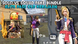 SOLO VS SQUAD PAKE BUNDLE ELITE PASS KERAJAAN!! JARANG BANGET GUA PAKE KARAKTER CEWE 😂