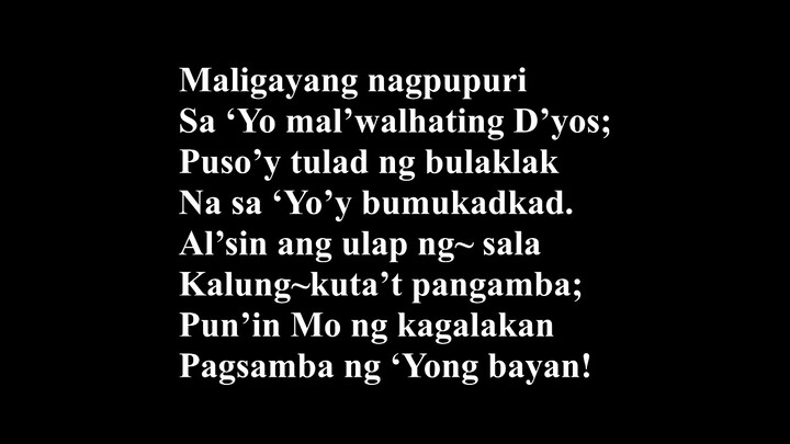 Joyful Joyful (Tagalog Version)