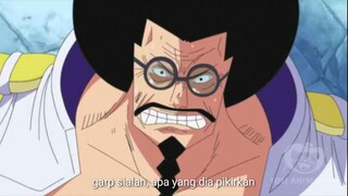 Reaksi Sengoku Tsuru Mendengar Garp Bertarung Melawan Kurohige Dan Kuzan Aokiji