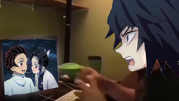 Saat Giyuu melihat Shinobu dan Tanjiro......