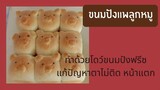 ขนมปังแพลูกหมูด้วยแป้งโดว์ที่ฟรีซไว้ ขนมปังแพ ขนมปังรูปหมู วิธีขึ้นรูปขนมปังรูปหมู  หม้อหมี