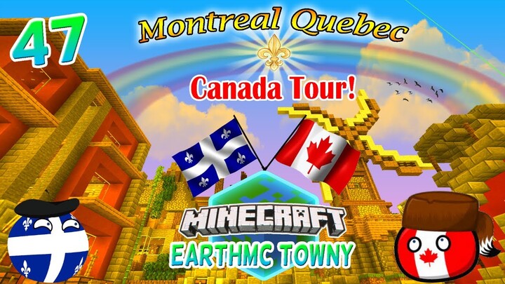 Montreal Quebec Canada Tour | Minecraft EarthMC Towny #47
