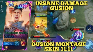 gusion skin 11.11 full damage ~ gusion montage fristyle