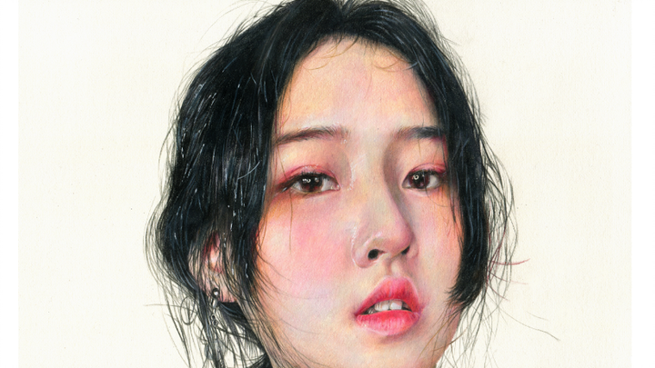 [Drawing]Drawing potrait using color lead