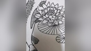 cá koi và hoa sen bay lượn trong tranh vetranh vecakoi drawing drawingart kofish stayhomechallenge stayhomecovid19