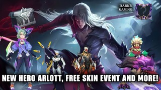 New Hero Arlott, Franco Legend Skin, January 2023 Starlight Skin, Free Skin Event and more | MLBB