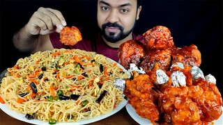 CHICKEN LOLLIPOP,  BBQ CHICKEN DRUMSTICK, VEGETABLE NOODLES MUKBANG ASMR EATING SHOW || BIG BITES |