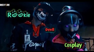 Rookie Devil Cosplay || Garena Free Fire ||♥ 💙||