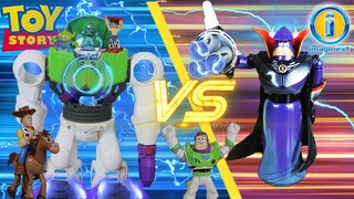 Imaginext Buzz Lightyear Robot VS Emperor Zurg | Toy Story 4
