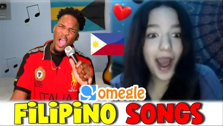 Singing Filipino Tagalog Songs In English  (Omegle Best Reactions)