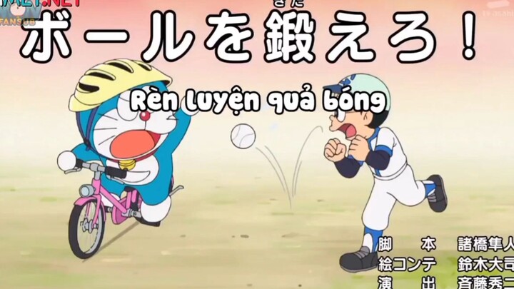 Doraemon : Bình phun phát triển - Rèn luyện quả bóng