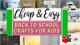 BACK TO SCHOOL CRAFT IDEAS / EASY DIY BACK TO SCHOOL SUPPLIES