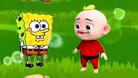 SpongeBob và Big Head đang chơi!