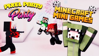 NOOB TEAM KHINH PIXEL GÀ VÀ CÁI KẾT ** MINECRAFT MINI GAME: PIXEL PARTY -  BỮA TIỆC CỦA PIXEL