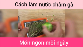 Làm nước chấm gà