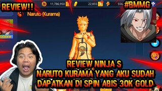 REVIEW HERO NINJA S NARUTO KURAMA HASIL GACHA SPIN ABIS 30K GOLD BAGUIS GAK NIH? KING OF NINJUTSU