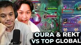 Pertarungan Sengit Oura + REKT VS Top Global Louyi & Top Global Yin!! - Mobile Legends