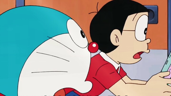 The vending machine invented by little Dora makes Nobita very anxious!