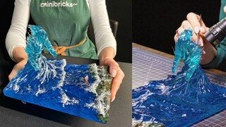 Incredibly Complex Diorama of a WATER ELEMENTAL made from Epoxy Resin