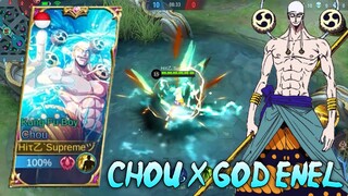 CHOU SKIN AS GOD ENEL SCRIPT | ONE PIECE | ABC FILE + NO PASSWORD - MOBILE LEGENDS