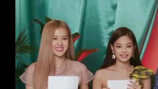 I added text in blackpink whos most likely to-