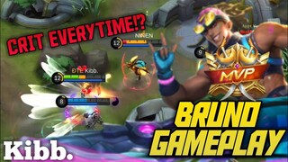 IMPRESSIVE POWERBALL MANAGEMENT - TOP 3 GLOBAL BRUNO BY KIBB. - MOBILE LEGENDS