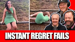 Instant Regret - Fails Compilation REACTION | OFFICE BLOKES REACT!!