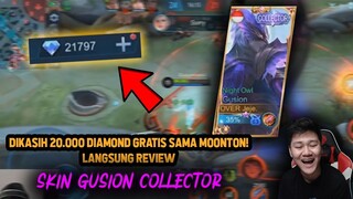 DIKASIH 20.000 DIAMOND SAMA MOONTON LANGSUNG REVIEW SKIN GUSION COLLECTOR ! - Mobile Legends