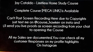Jay Cataldo Course Limitless Home Study Course﻿ Download