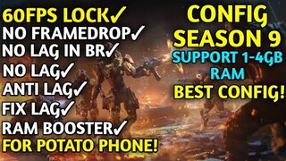 SEASON 9 CONFIG COD MOBILE FIX LAG SMOOTH EXTREME 60 FPS | COD MOBILE FIX LAG SEASON 9