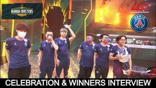 PSG LGD IS THE RIYADH MASTERS 2022 CHAMPION!! CELEBRATIONS AND WINNERS INTERVIEW!