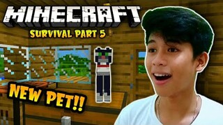 I FOUND A CAT IN MINECRAFT!!! | Minecraft Gameplay Part 5 - #TAGALOG