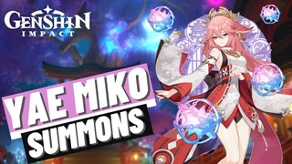 Pulling For Fox Waifu! Yae Miko Summons | Genshin Impact 2.5 - Everbloom Violet Banner