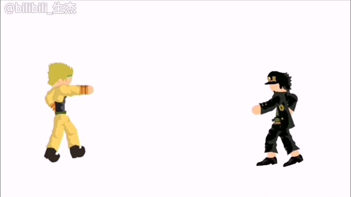 I made a small JOJO animation with my bare hands at 1266 frames