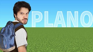 COMO EU SOBREVIVI NUM MUNDO COMPLETAMENTE PLANO NO MINECRAFT!