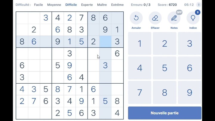 Playing Sudoku