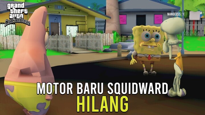 MOTOR BARU SQUIDWARD HILANG!! SQUIDWARD SEDIH - GTA Lucu Spongebob