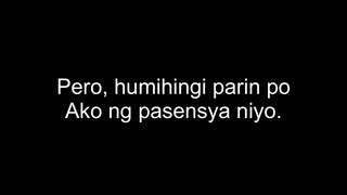 Ang Mensahe ko sa POST ni boss wreck.