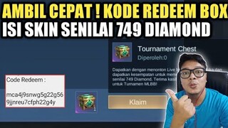 CEPAT !! SEBELUM LIMIT, KODE REDEEM BOX ISI SKIN SPESIAL SEHARGA 749 DIAMOND !! BERKESEMPATAN