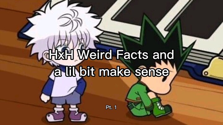 HxH Weird Facts and a lil bit make sense Pt. 1