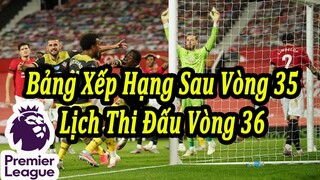 Bảng Xếp Hạng Ngoại Hạng Anh Sau Vòng 35 - Lịch Thi Đấu Vòng 36