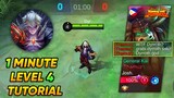 DYRROTH TUTORIAL 1 MINUTE LEVEL 4 ROTATION IN MYTHIC RANKED!!