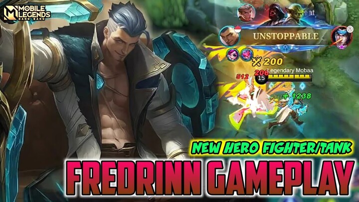 New Hero Fredrinn Gameplay , New Overpower Hero - Mobile Legends Bang Bang