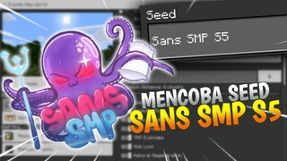 MENCOBA SEED "Sans SMP S5" DI MCPE ! Apa yang ada di dalam seednya ? Ada biome terlangka pertama ?😱